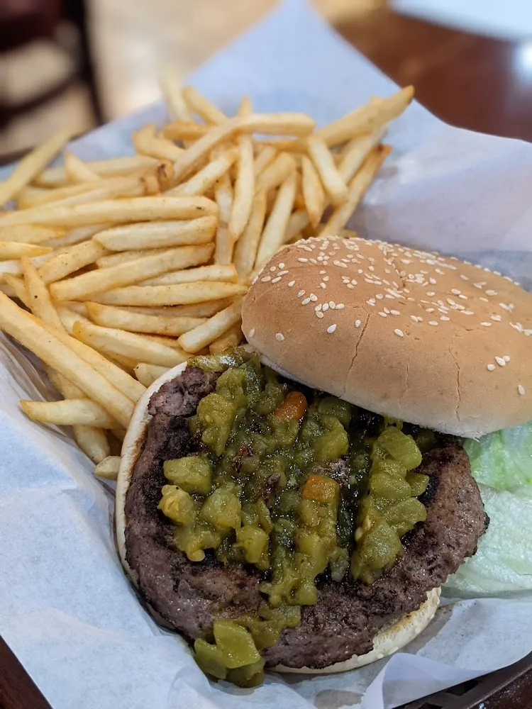 Green Chile Burger